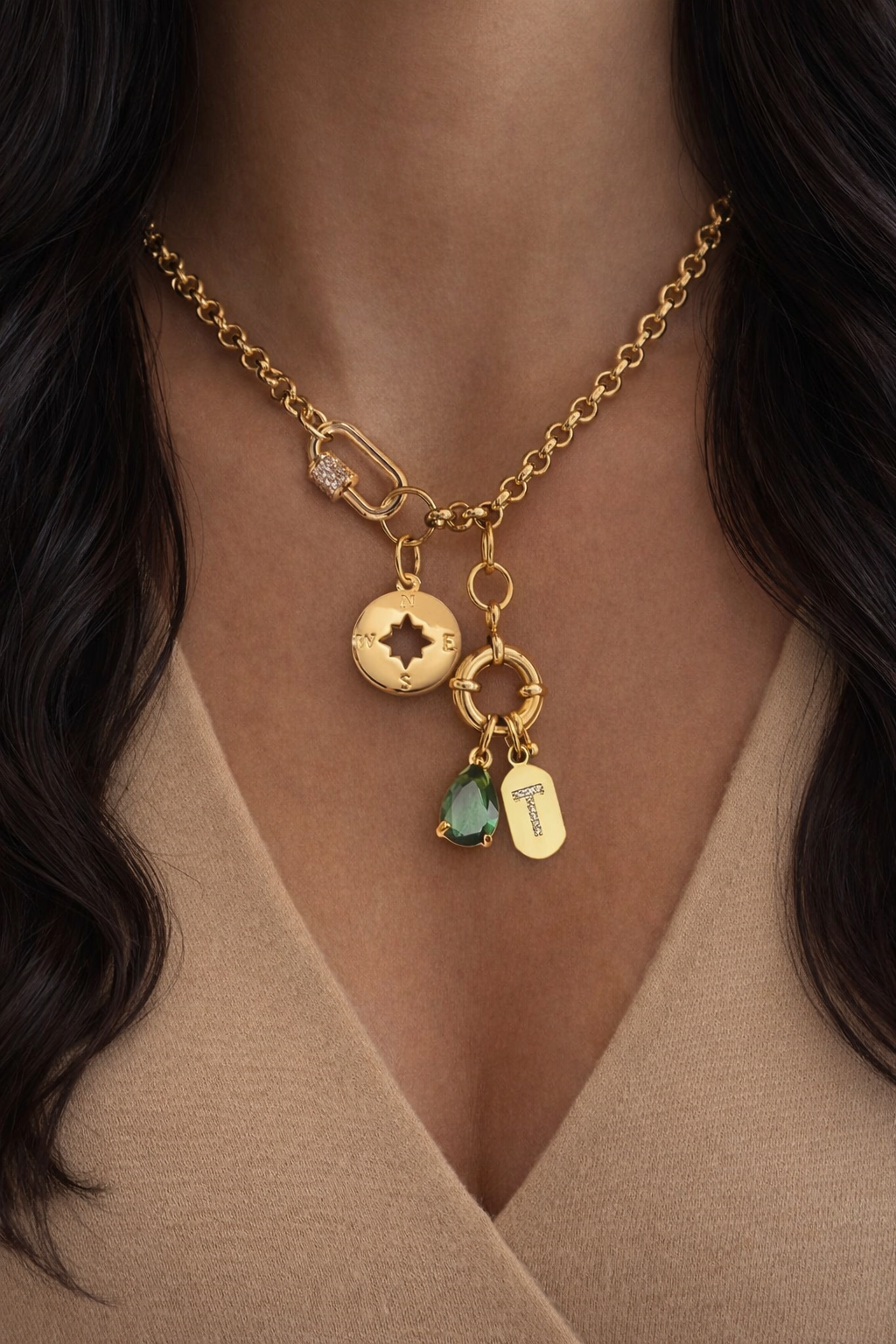 Initial Charms Necklace