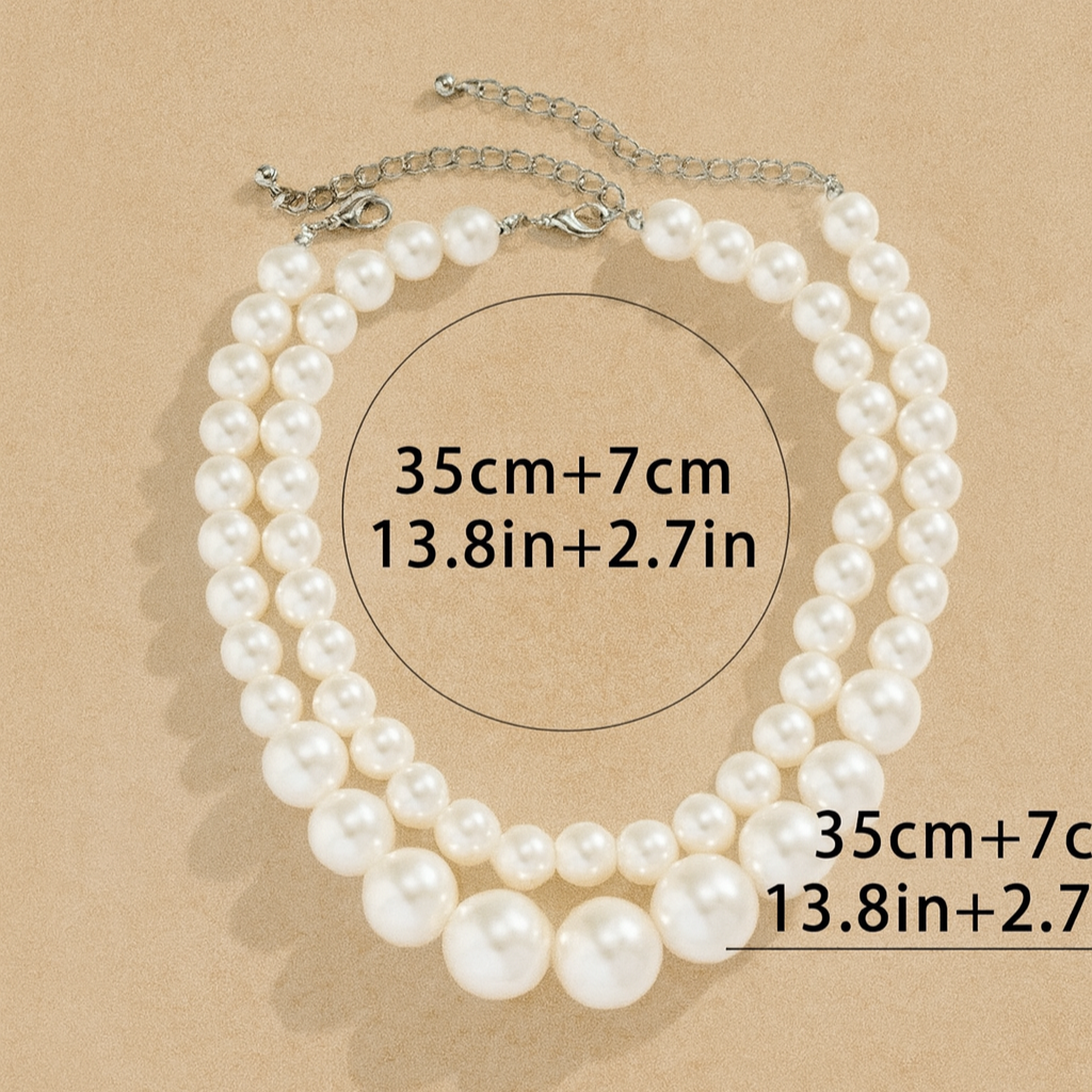 Double Layered Pearl Necklace