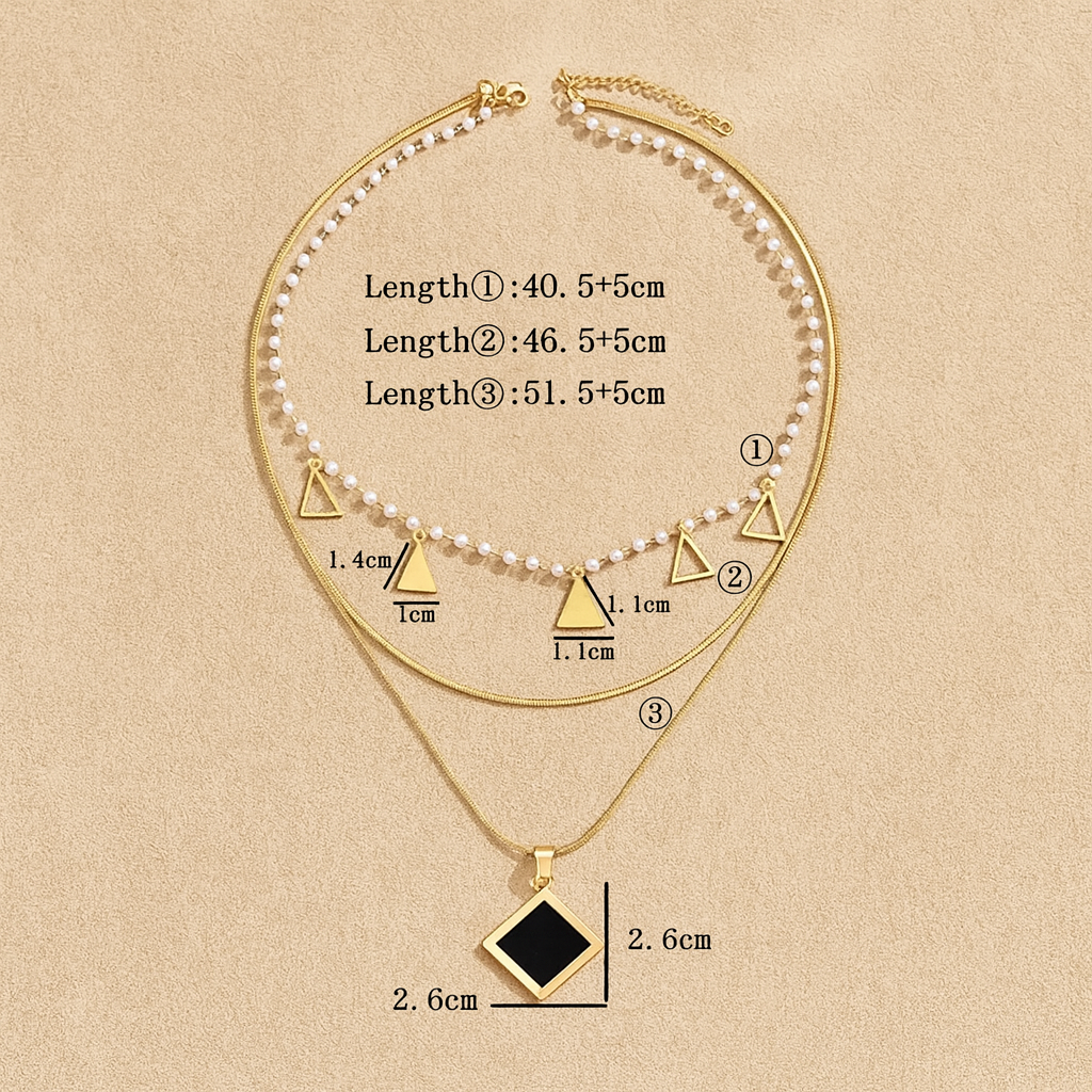 Pearl and Charms Layered Necklace