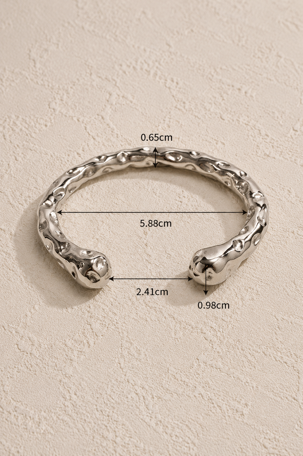 Textured Cuff Bangle