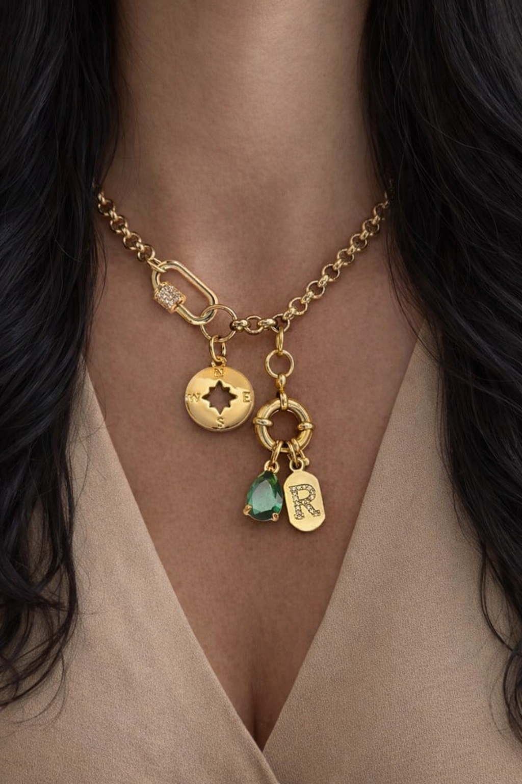 Initial Charms Necklace