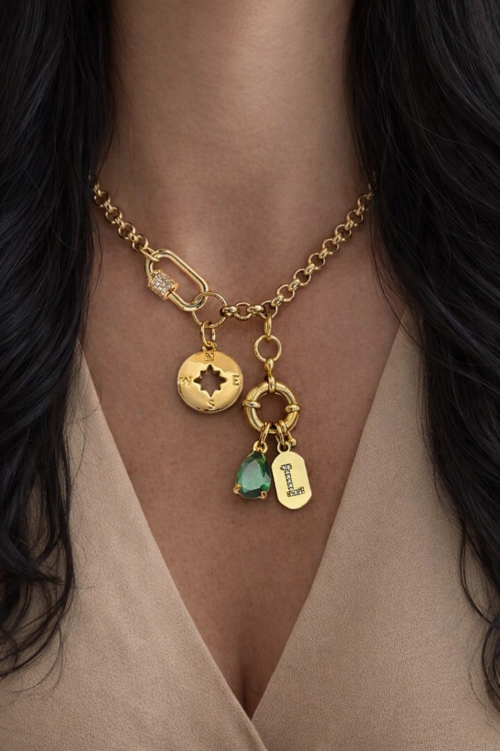 Initial Charms Necklace