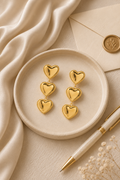 3 Heart Dangle Earrings