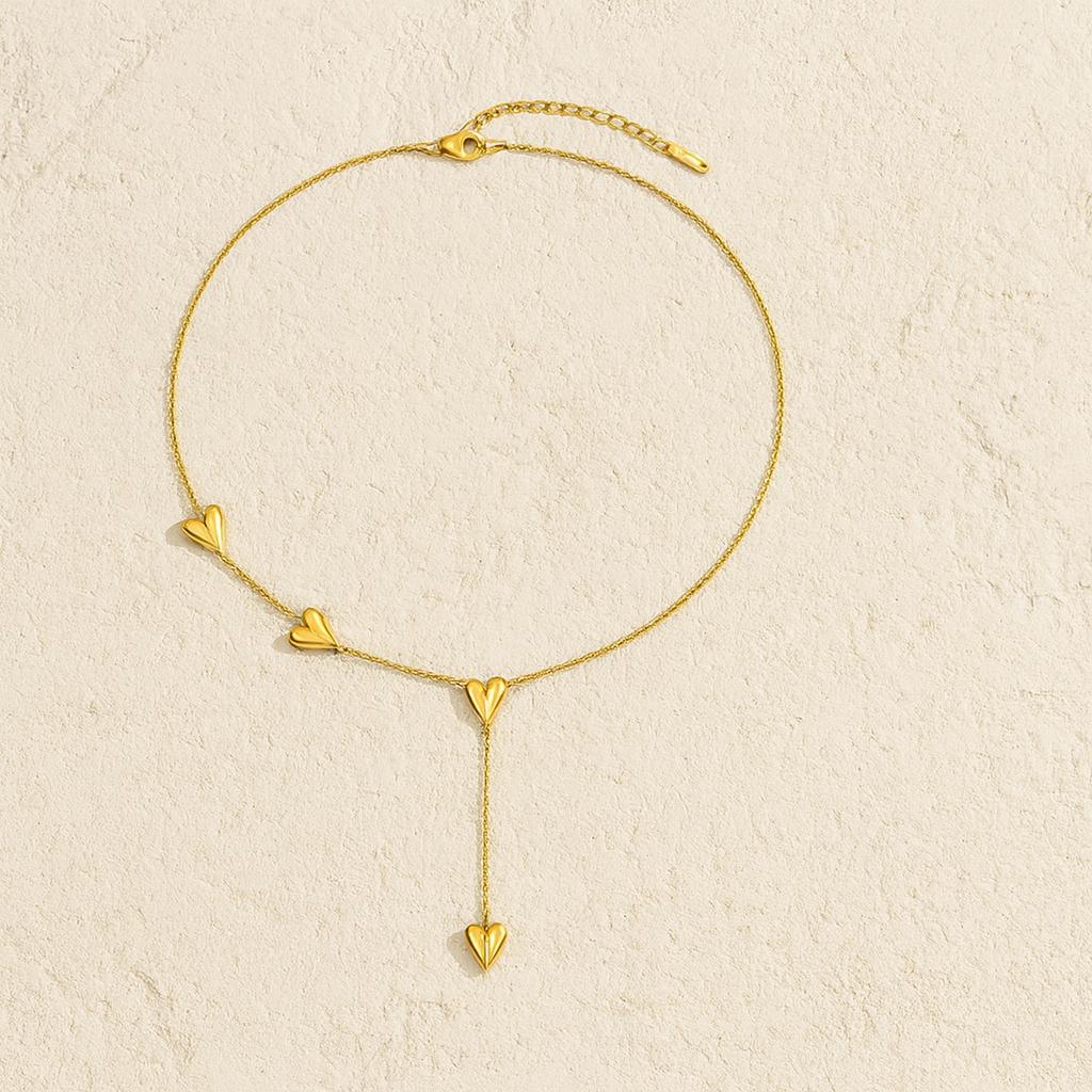 3D Heart Pendant Necklace