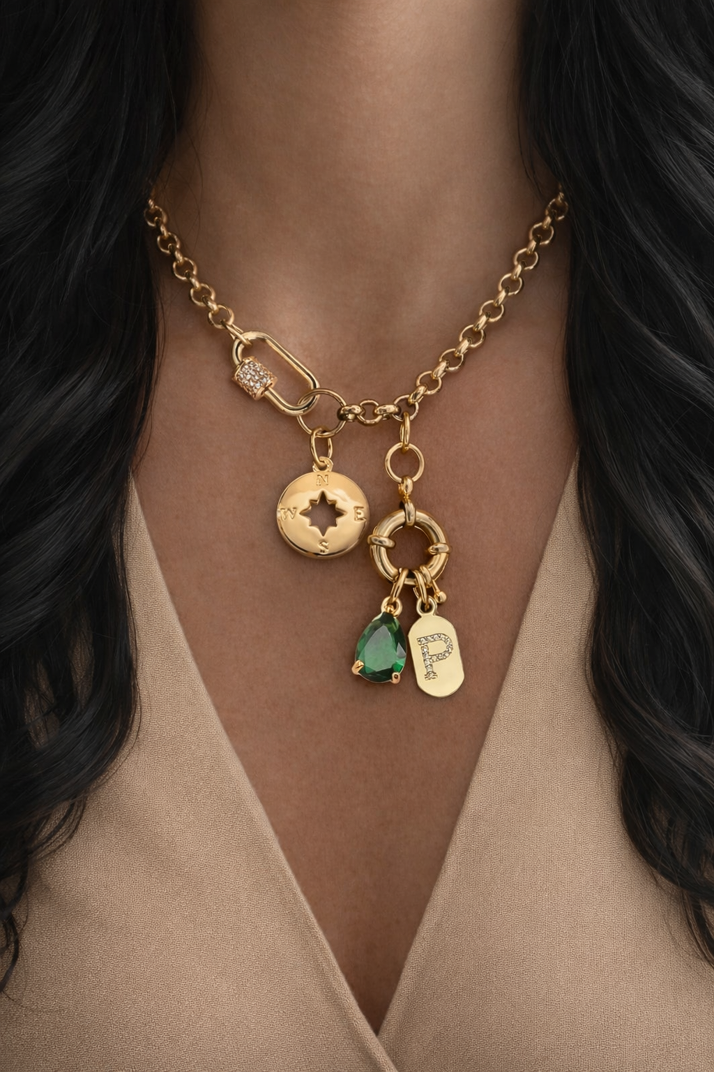 Initial Charms Necklace