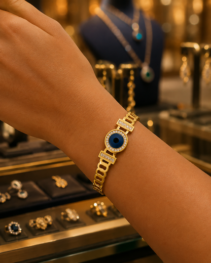 Angel Eye Charm Bangle