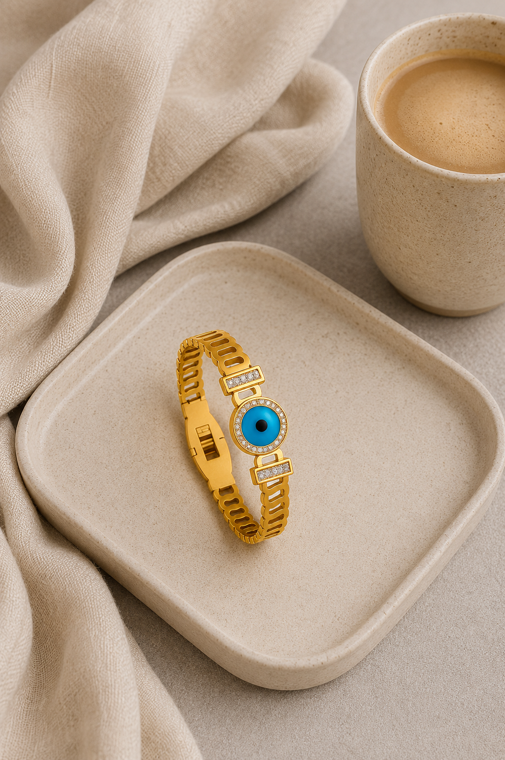 Angel Eye Charm Bangle