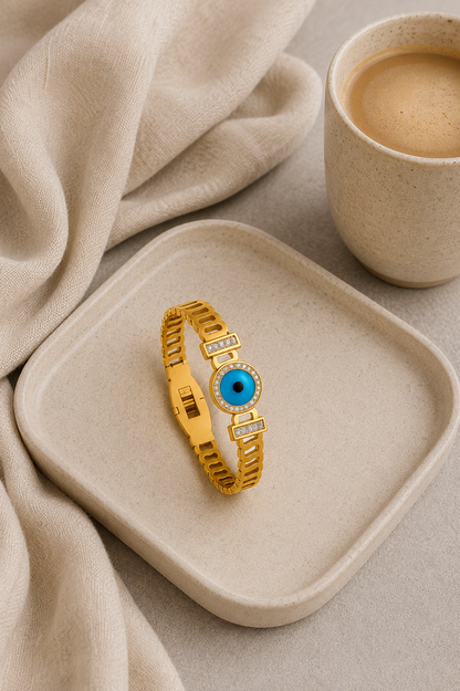 Angel Eye Charm Bangle