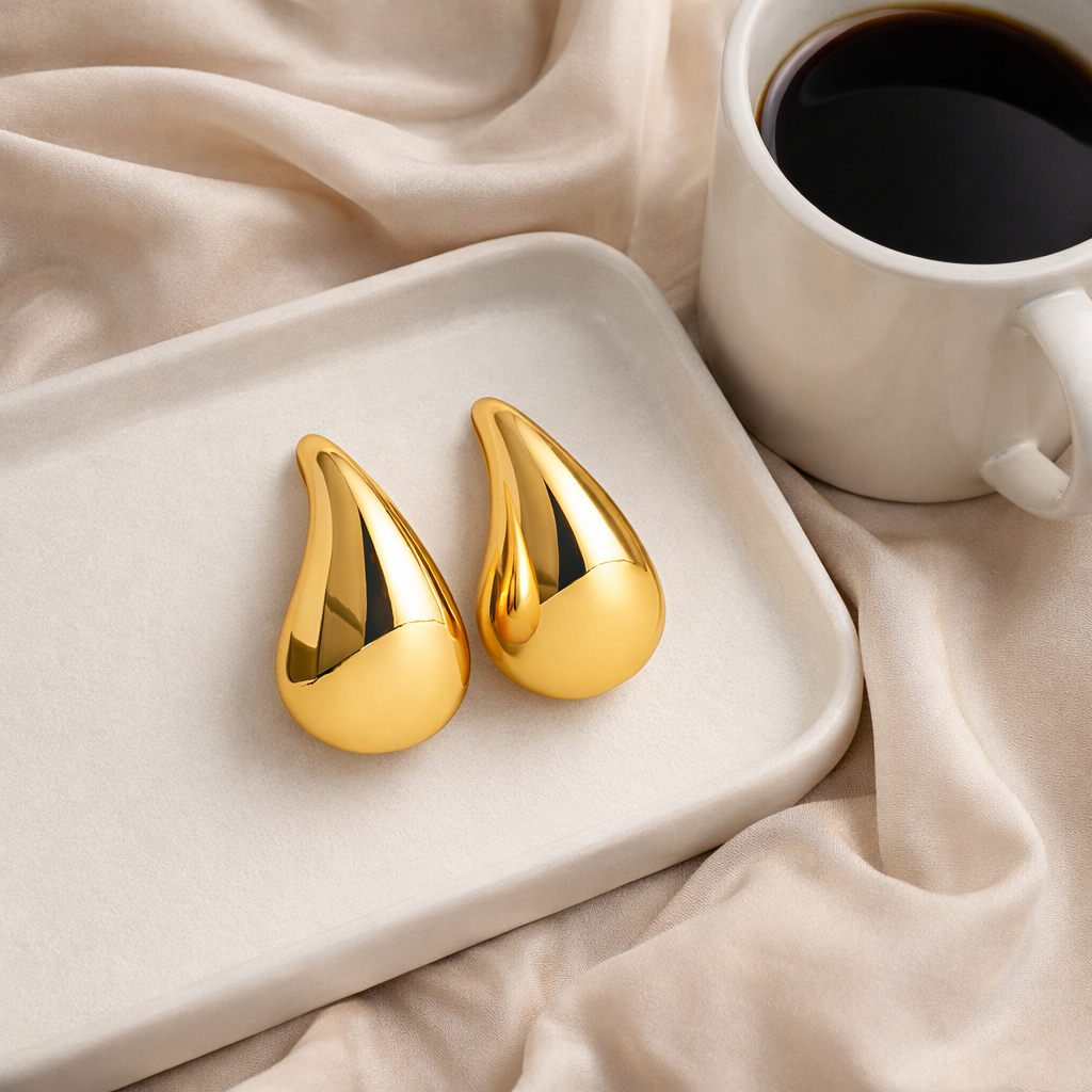 Arabella Oversized Tea Drop Earrings