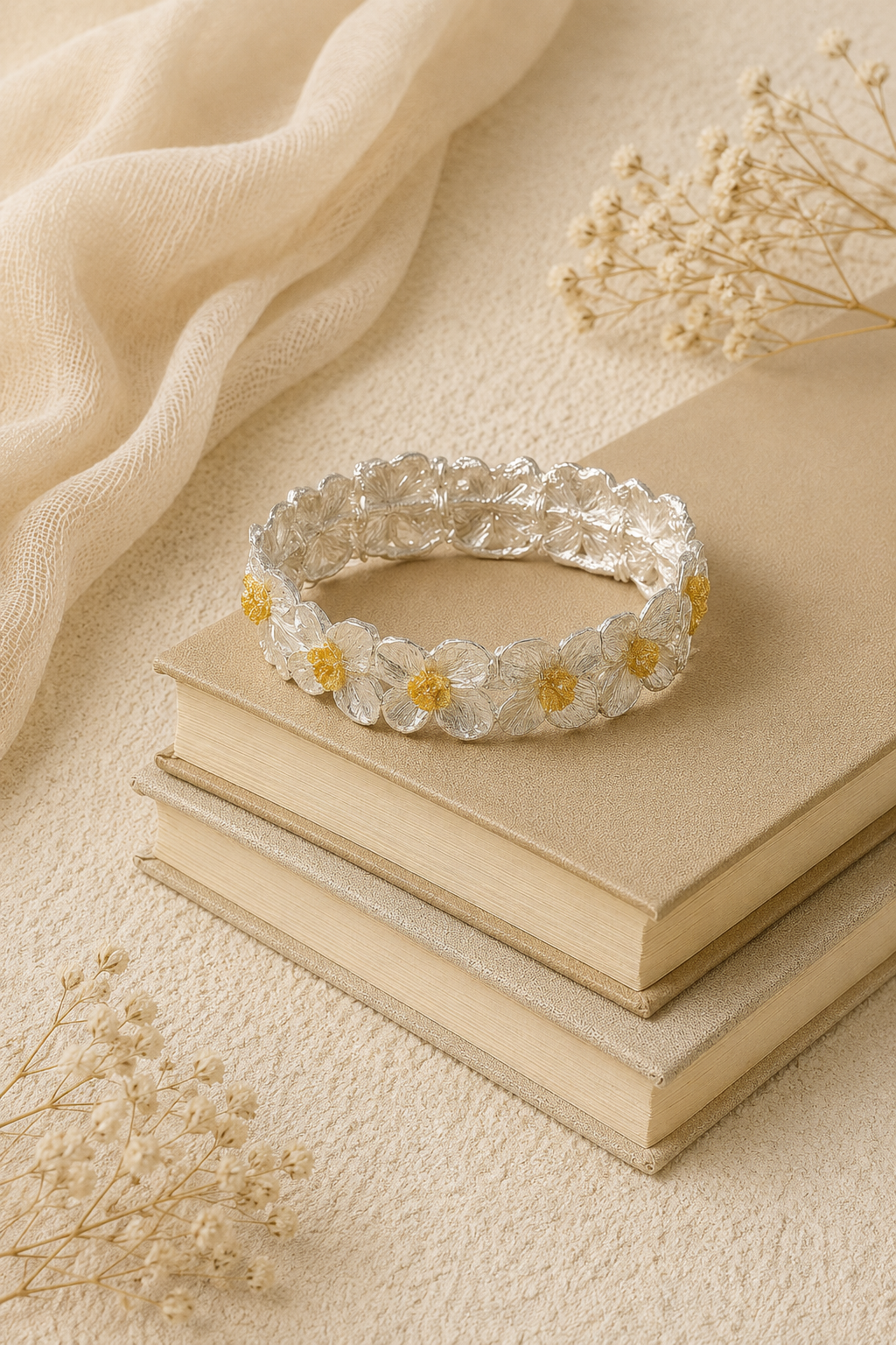 Audrey Flower Bangle