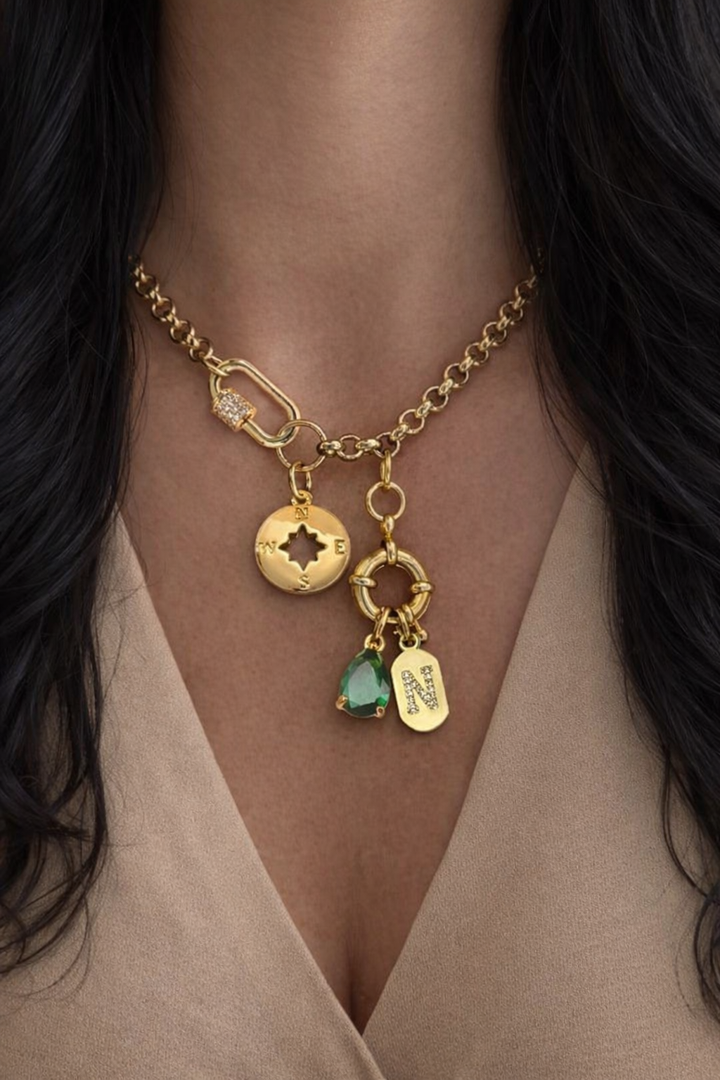 Initial Charms Necklace