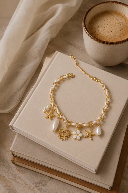Beach Evil Eye Charms Necklace
