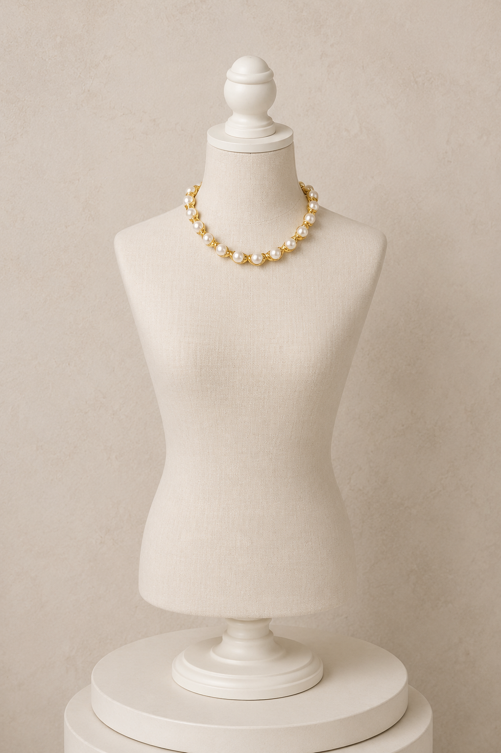Beaded Pearl Necklace