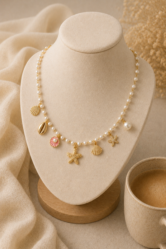 Bohemian Beach Charms Necklace