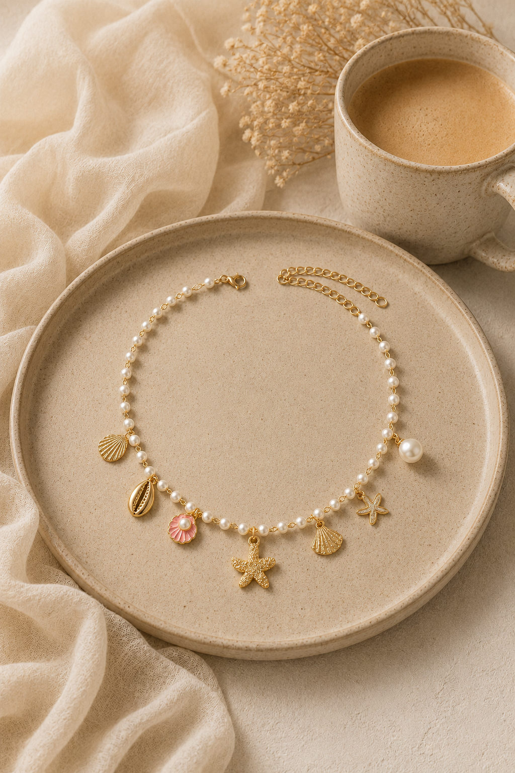 Bohemian Beach Charms Necklace