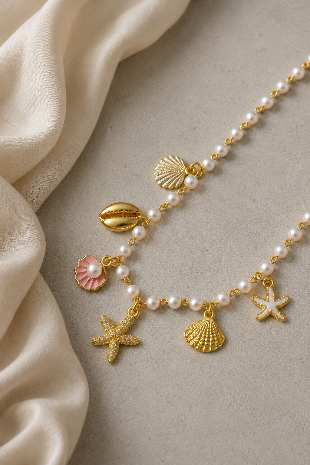 Bohemian Beach Charms Necklace
