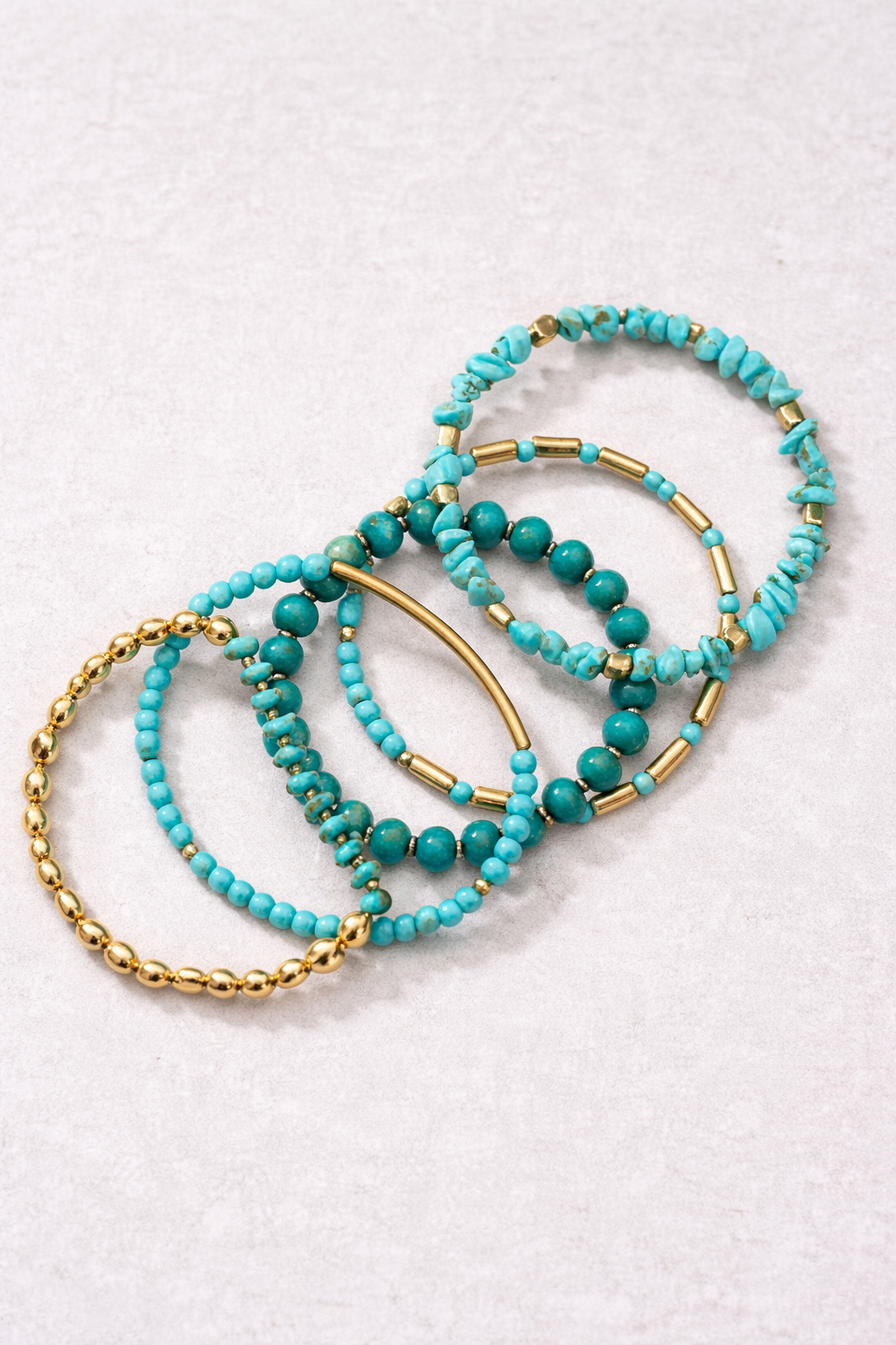 Boho Beaded Bangle Set