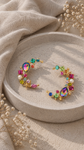C-Shaped Gemstone Studs