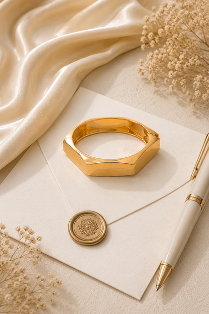 Camille Polygonal Bangle