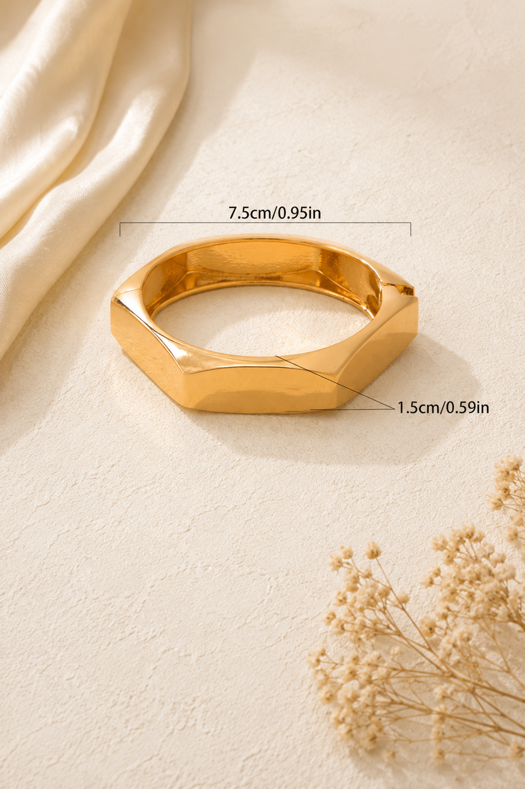 Camille Polygonal Bangle