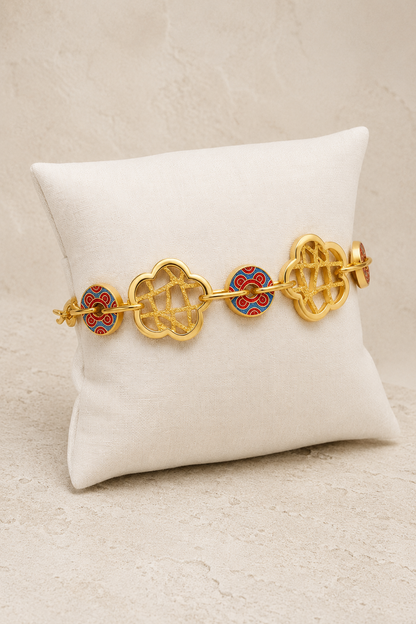 Carved Charms Bracelet