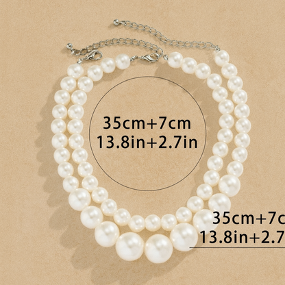 Double Layered Pearl Necklace