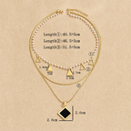 Pearl and Charms Layered Necklace