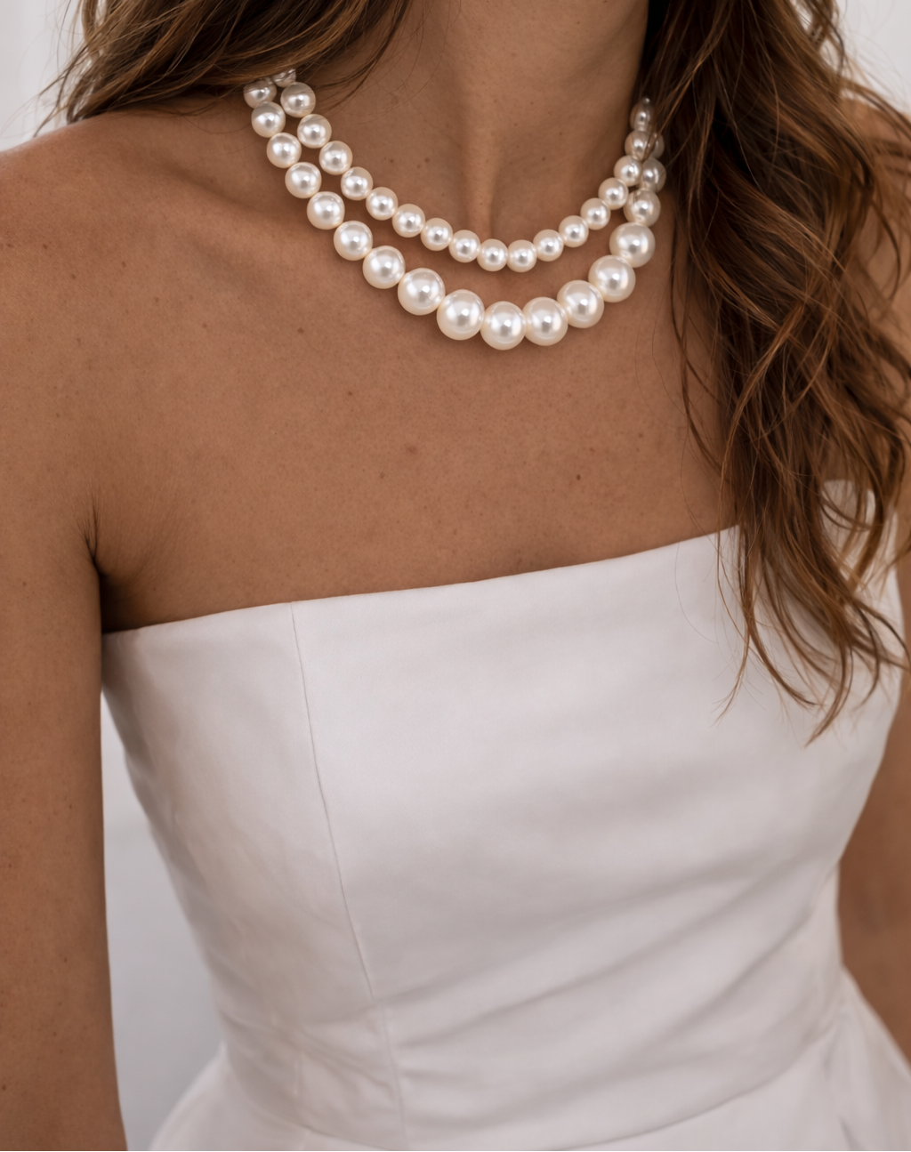 Double Layered Pearl Necklace