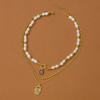 Evil Eye Charms Layered Necklace