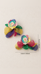 Floral Mesh Earrings