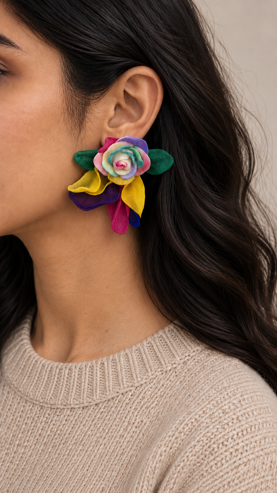 Floral Mesh Earrings