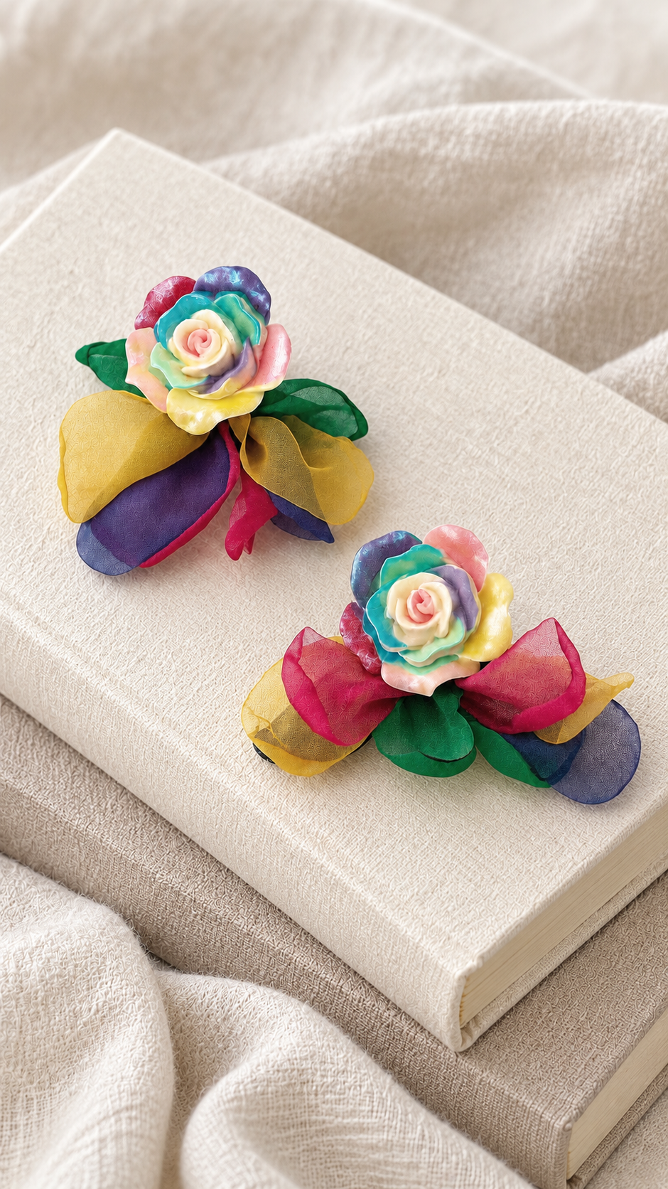 Floral Mesh Earrings