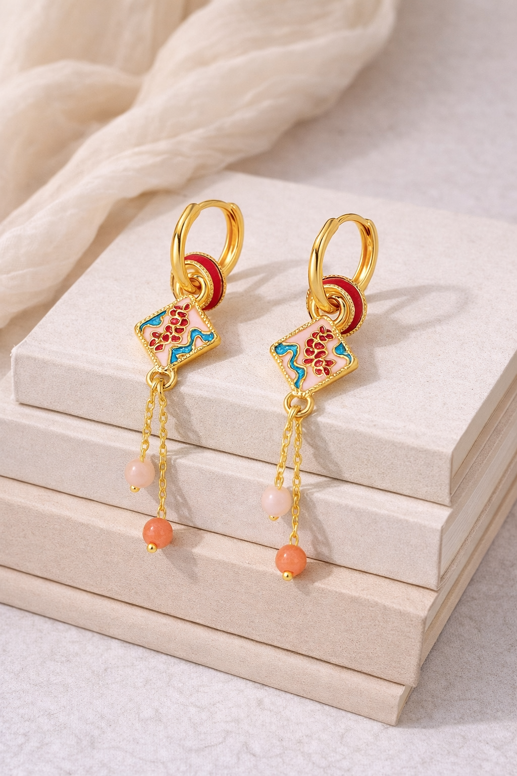 Geometric Dangle Earrings