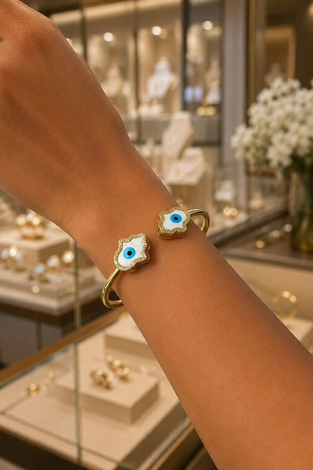 Hamsa Cuff Bangle