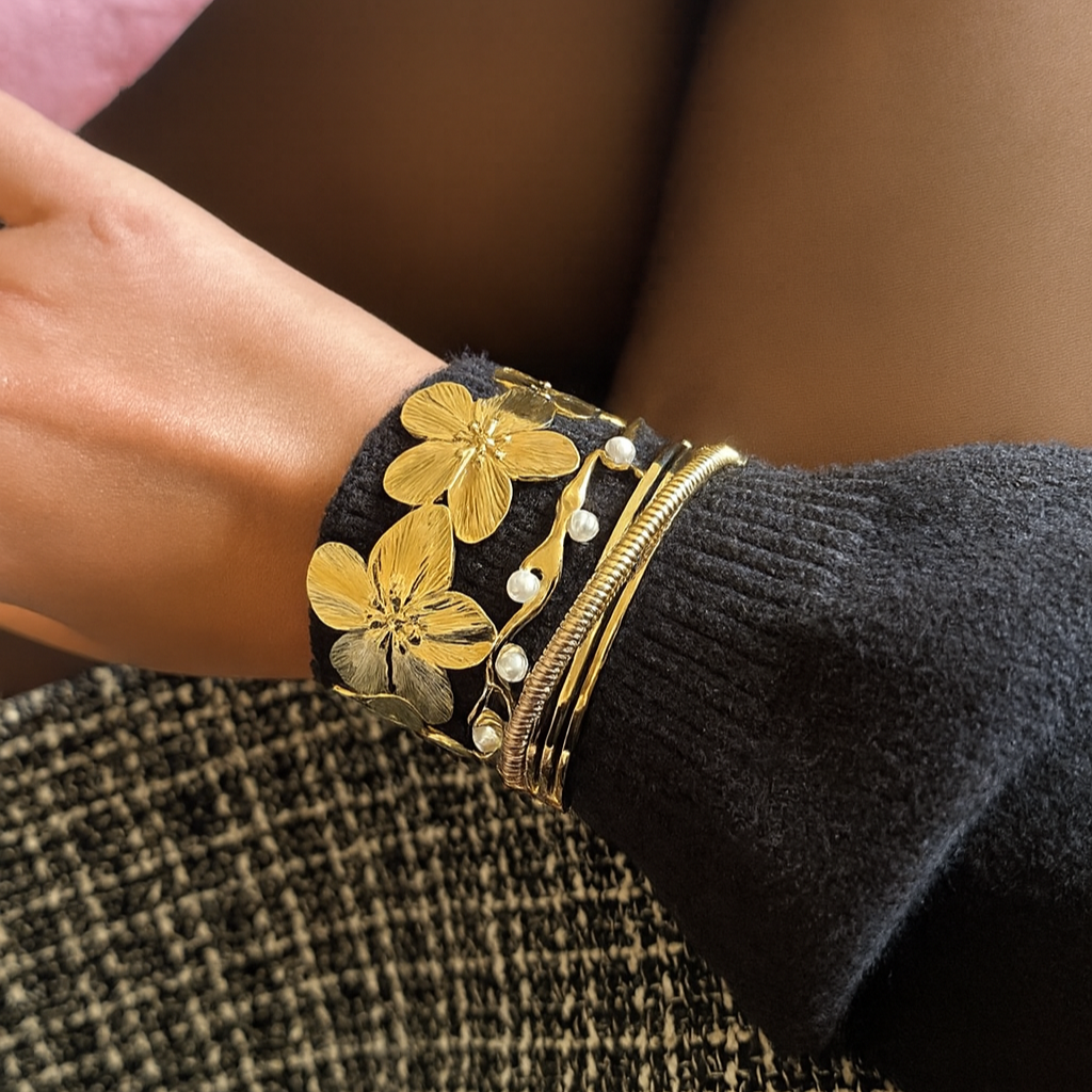 Pearl Cuff Bangle