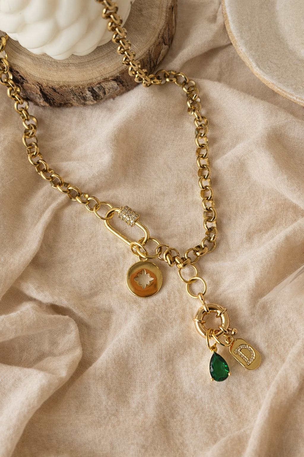 Initial Charms Necklace