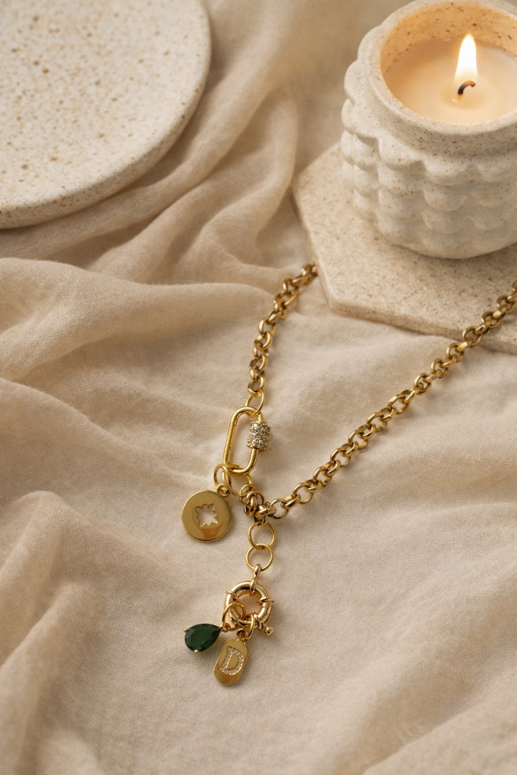 Initial Charms Necklace