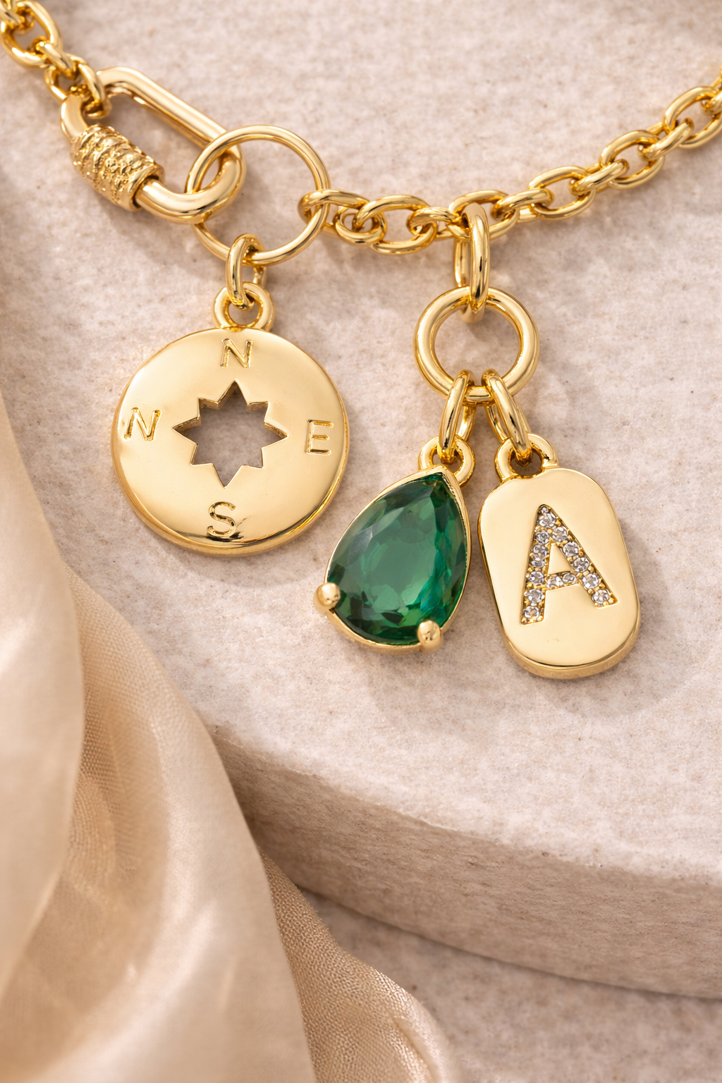 Initial Charms Necklace