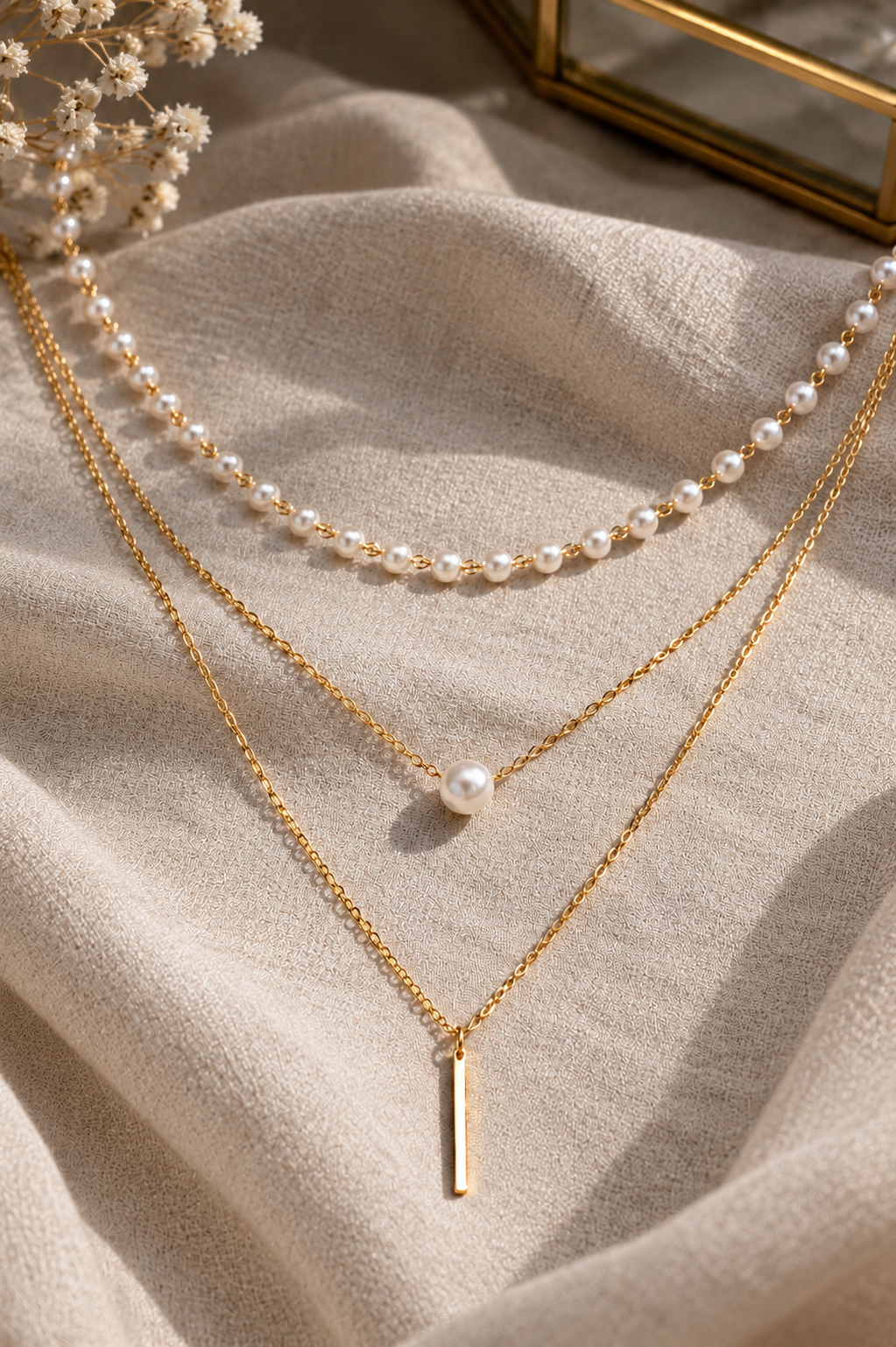 Layered Pearl Necklace