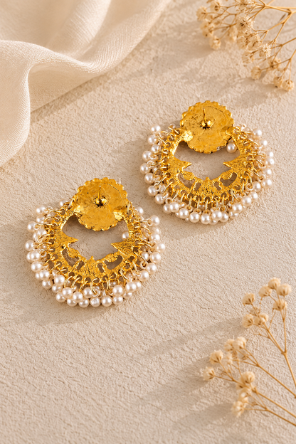 Leena Pearls Chandbalis