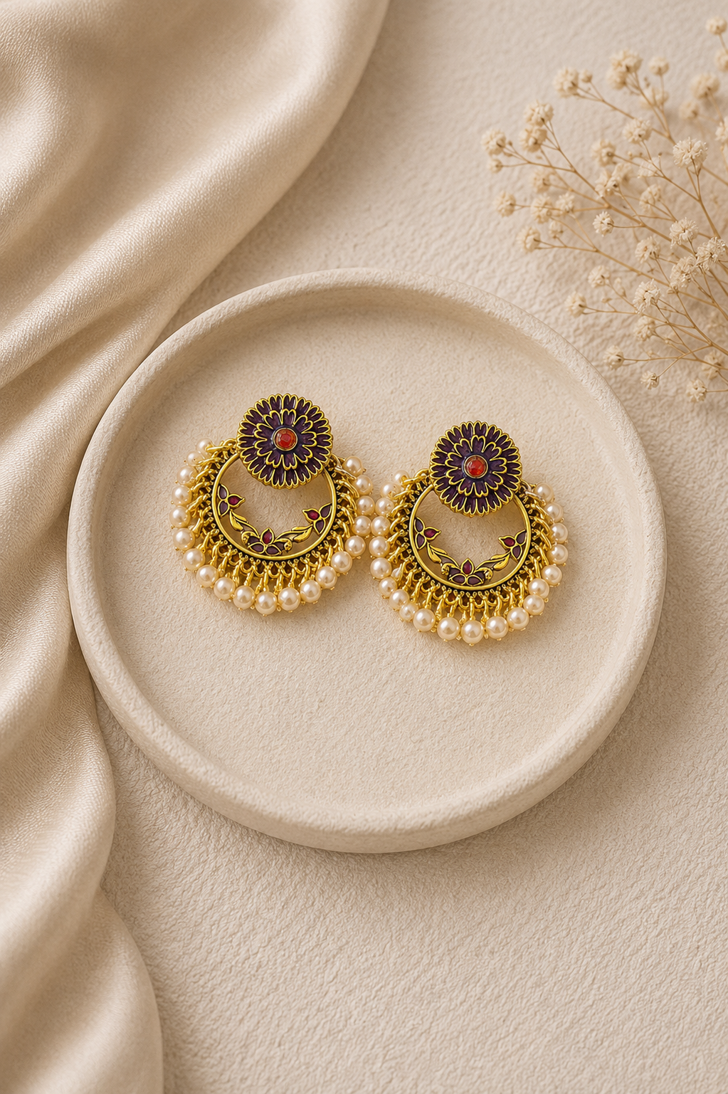 Leena Pearls Chandbalis