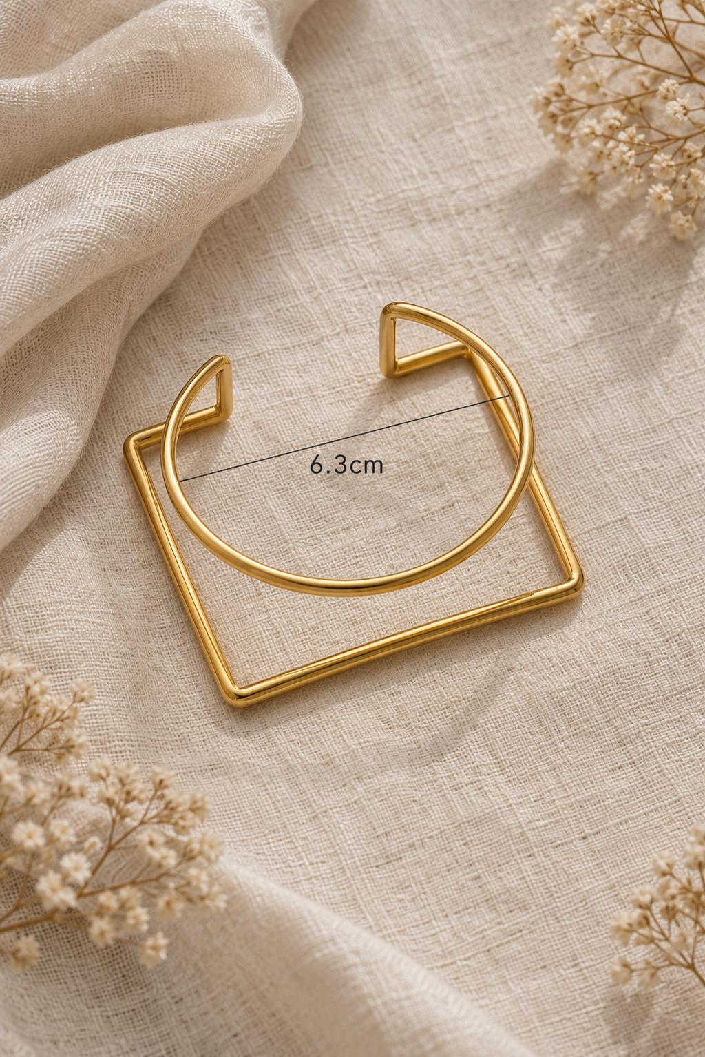 Square Cuff Bangle