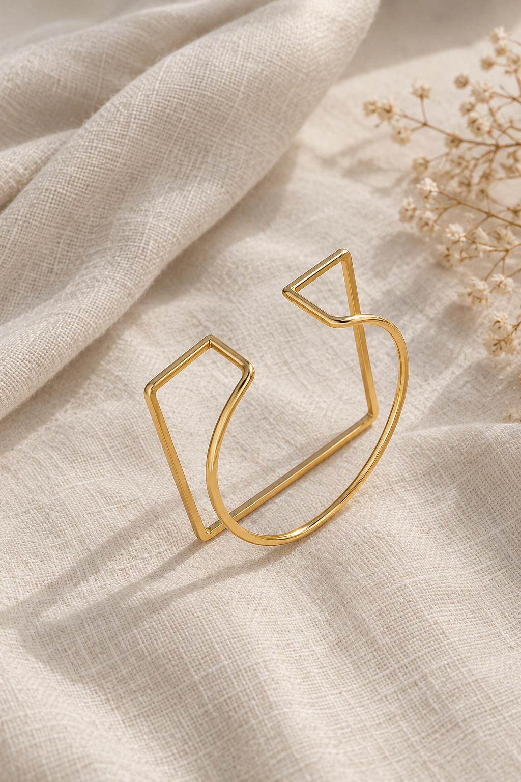 Square Cuff Bangle