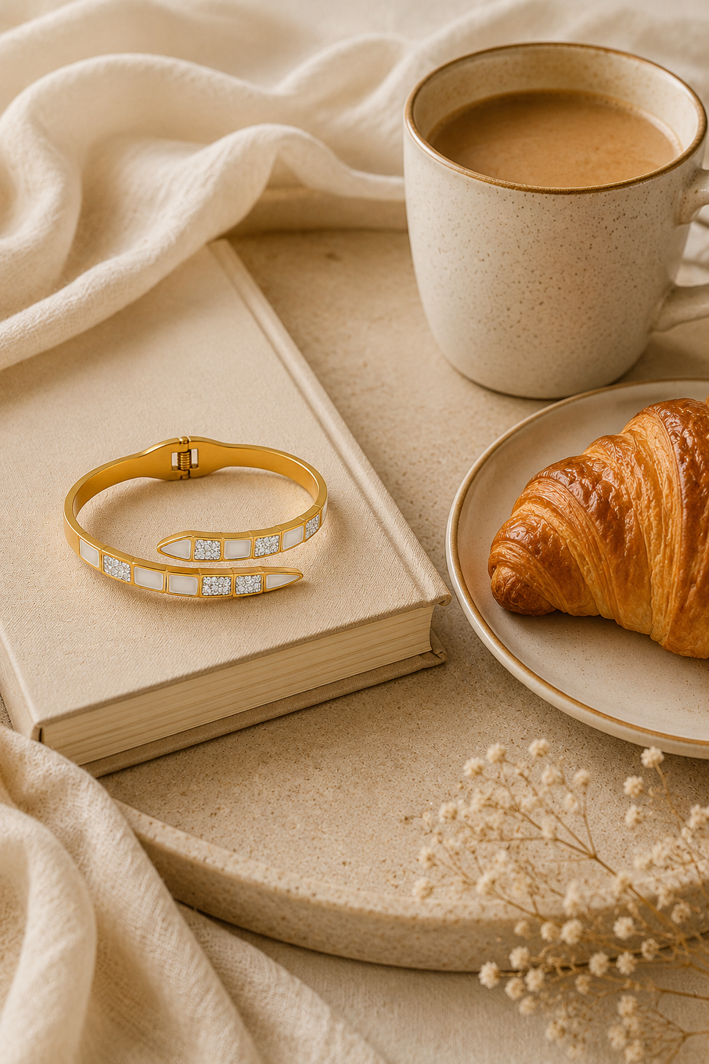 Serpent Openable Cuff Bangle