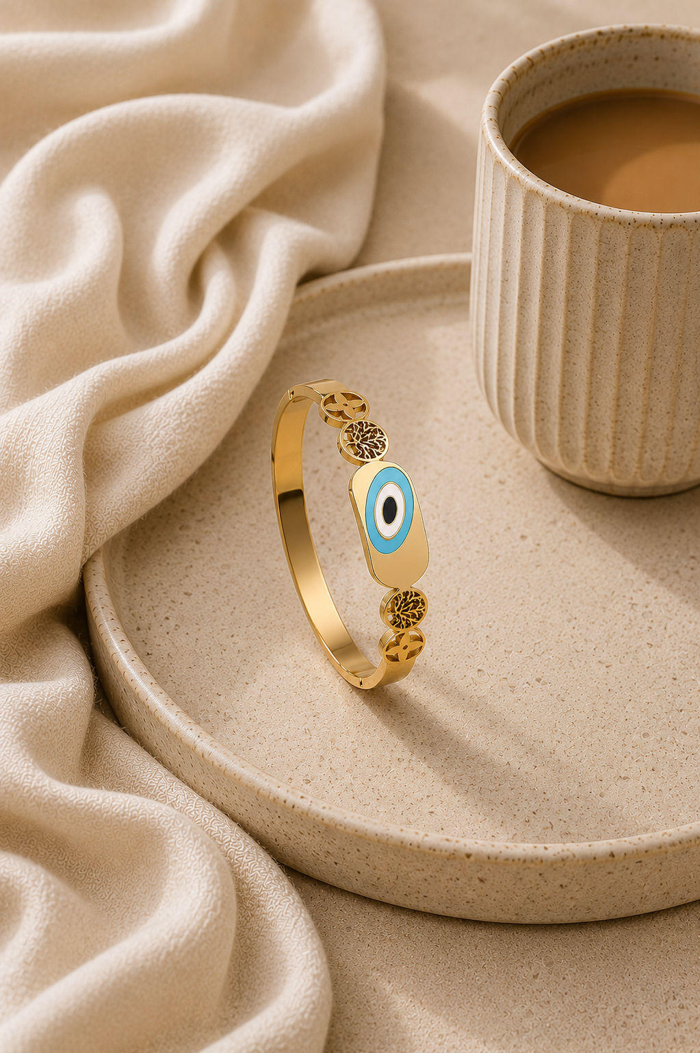 Stylish Evil Eye Bangle
