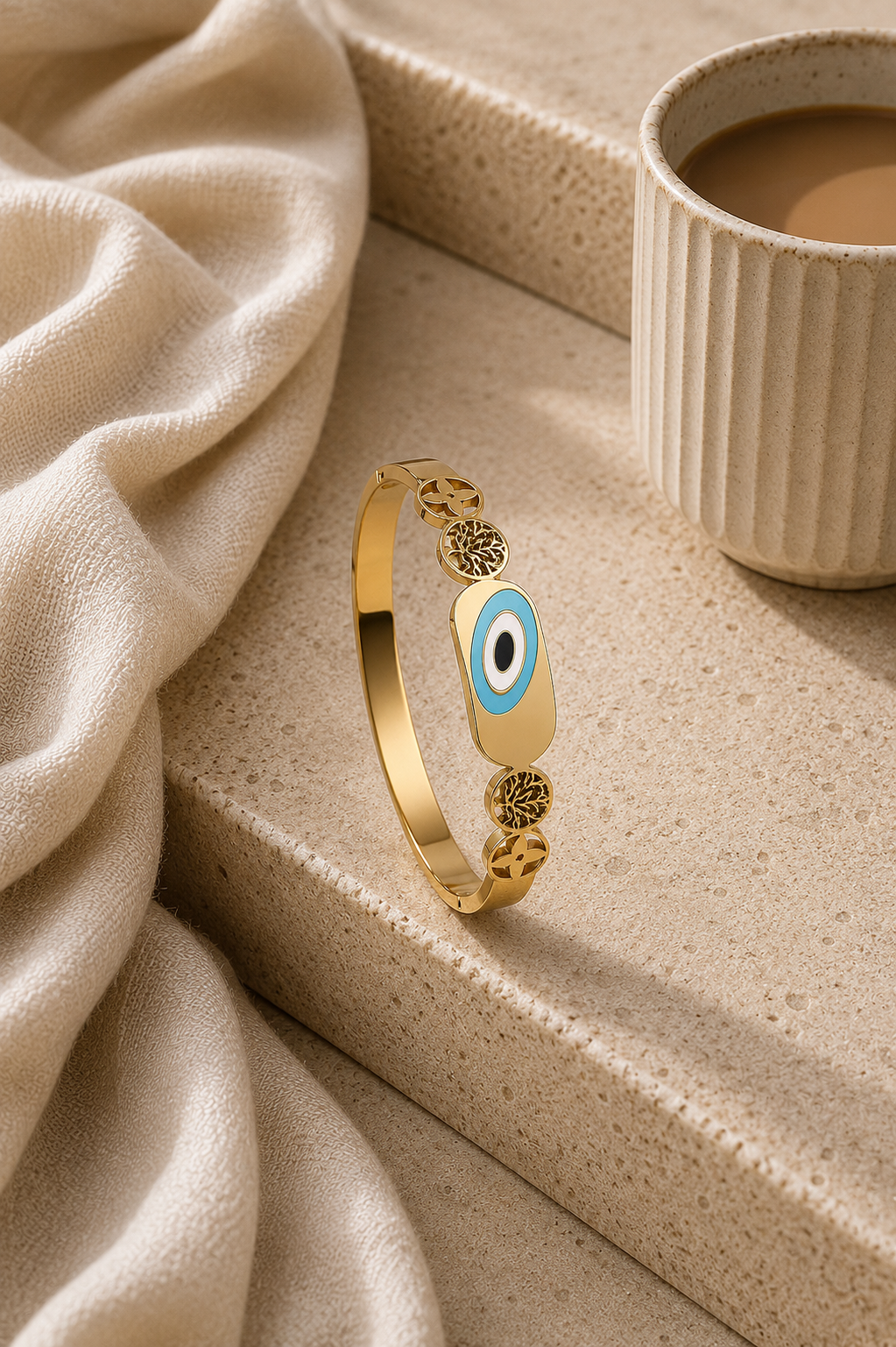 Stylish Evil Eye Bangle