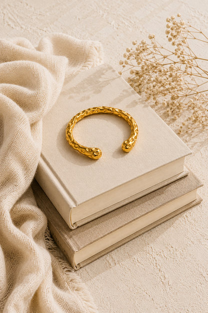 Textured Cuff Bangle