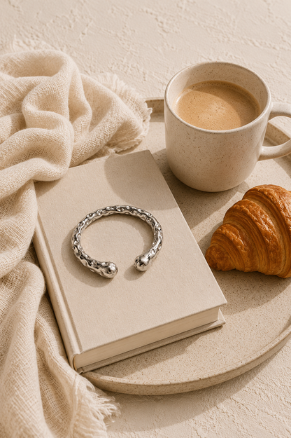 Textured Cuff Bangle