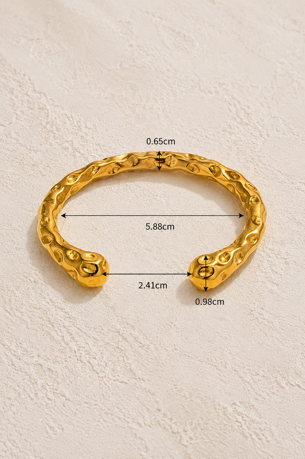 Textured Cuff Bangle