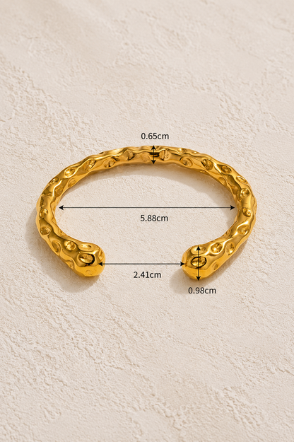 Textured Cuff Bangle